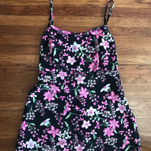 SOLD vintage Y2K babydoll maxi dress floral grunge M tie back - Picture 3 of 5